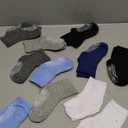 12 Pack Non Slip Kids Toddler Baby Socks with Grips for 1-7 Years Boys Girls Cotton Crew Socks Multi Colors (White/Black/Blue/Dark Blue/Gray/Dark Gray)