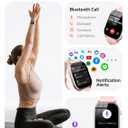 Smart Watches for Women Men, Fitness Tracker Watch with 110 Sports Modes, Step Counter/Sleep Monitor/Pedometer, IP68 Waterproof, Bluetooth Call & Music Control Smartwatch for iPhone/Android
