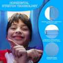 Indoor Therapy Sensory Swing for Kids, Special Needs Joy Cuddle Ceiling Snuggle Swings, Outdoor Room Adjustable Fabric Hammock for Children Child Teens Autism, ADHD, Aspergers, Sensory Integration (Light Blue)