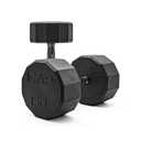CAP Barbell 12-Sided Coated Dumbbell with Black Handle, Single, 50 LB