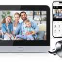 Video Doorbell Camera Door Viewer with 4.3" Color Monitor, 1080P HD Wireless Doorbell Camera WiFi Two-Way Talk,5000mAh Battery Powered, Night Vision,120°Wide View PIR Motion Detection Alerts