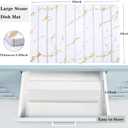 DOUBFIVSY Large Stone Dish Drying Mat for Kitchen Counter, 24"16" Collapsible Kitchen Dish Drying Mat, Absorbent Diatomaceous Earth Bath Mat Quick Dry for Dishes Bottles Cups (Gold, 24" x 16")