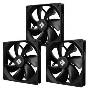 Thermalright TL-C14C X3 CPU Fan, S-FDB Bearing Case Fan with 4-PWM Control, Low Noise PC Fan, 140mm Computer Chassis, CPU Cooler Black(3-Pack)