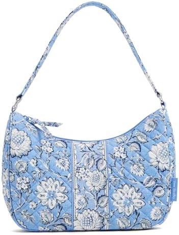 Vera Bradley Women's Cotton Frannie Crescent Crossbody Purse