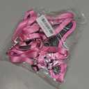 Denim French Bulldog Harness with Leash Set, with Breathable Padded Puppy Harness for Small Dogs Training and Walking (S Pink)