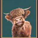 Vintage Highland Cow Are You Pooping Funny Tin Signs Bathroom Toilet Wall Decor 8 x 12 Inch