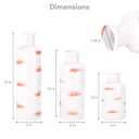 Hallops Ceramic Flower Vases - Set of 3-3x10, 3x7.5, 3x5 inches - Unique Modern-Minimalist Home Vase - White Decorative Vases for Home Centerpieces - Aesthetic Decor for Bedroom, Tabletop, Entryway