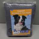 WanpeeGoo Washable Pee Pads, Puppy Pee Pad for Dogs, 2 Pack Absorbent Reusable Training Dog Pads Pet Puppy Pads, Non-Slip Potty Pads for Whelping, Playpen, Crate, Bed, Grey 48"x48"