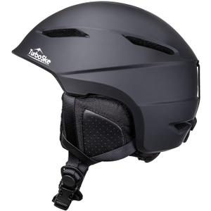 Ski Helmet - Audio Compatible and Lightweight, ASTM Standard for Men, Women and Youth (L (59-63cm / 23.25"-24.75"), Matte Black)