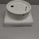 DOOOB Ceramic Cat Water Fountain, 2.1L/71oz Ceramic Cat Fountain, Automatic Ceramic Water Fountain for Cats, Pet Water Fountain with Ultra-Quiet Pump and 3 Filters & 3 Sponges (White)