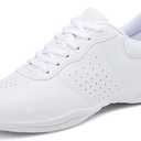 FOFOWHAT Girls White Cheer Shoes Youth Cheerleading Dance Sneaker Training Competition for Women Girls' Cheerleading Shoes (11 Little Kid)