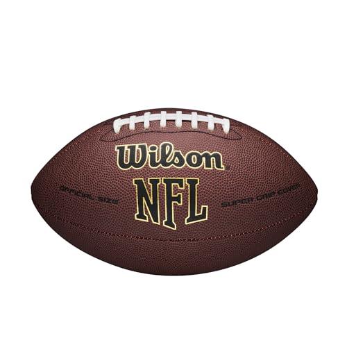 Wilson NFL Super Grip Composite Football - Junior Size, Brown