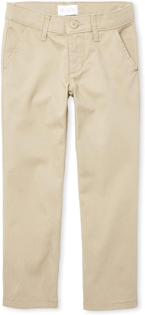 The Children's Place Girls Bootcut Chino Pants (8, Sandy Single)