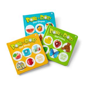 Melissa & Doug Poke-a-Dot! 3Pk First Words, Shapes & Colors, Interactive Children's Board Books with Buttons to Pop, Educational Sensory Toy for Toddlers & Preschoolers Ages 1+