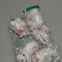 Wesiti 6 Pcs Christmas Polar Bear Ornament White Plush Christmas Ornaments Cute Rustic Furry Bear Decor with Scarf for Xmas Tree Polar Animals Figurines Rustic Home Decor