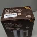 Secura French Press Coffee Maker, 304 Grade Stainless Steel Insulated Coffee Press with 2 Extra Screens, 17oz (0.5 Litre), Silver