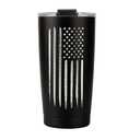 Military Gift Shop 20oz American Flag Tumbler, Insulated Steel USA Coffee Mug with Lid | Disabled Vet Owned Business | Flag 20 oz