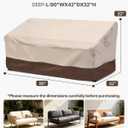 Vailge Patio Loveseat Cover 2-Seater & Outdoor Sofa Couch Cover Waterproof