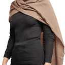 Multifunction Hooded Shawl Lightweight Breathable Cloak for Dune Cosplay, LARP, Halloween, Daily Wear Sun Protection Scarf (Brown)