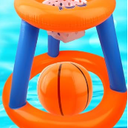Inflatable 2-IN-1 Game Basketball & Ring Toss, 21.65in x 19.69in