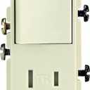 2 x Leviton T5625-A Decora Combination Switch and Tamper-Resistant Receptacle, Almond