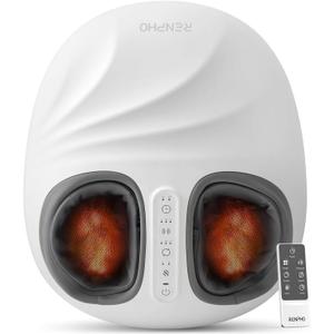 RENPHO Foot Massager Designed Specifically for Women, Mothers Day Gift for Mom, Shiatsu Foot Massager with Pressure Monitor Tech, Full-Foot Massage Machine with Kneading & Compression, Size 13