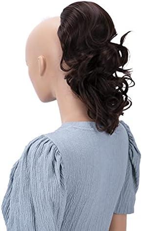 CAISHA 12" Hair Piece Braid Ponytail Extension Voluminous Wavy Reddish Brown PH203