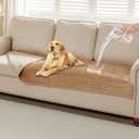 HAOMAIJIA Waterproof Couch Cover for Dogs Washable,Faux Fur Pet Couch Covers for Sofa,Soft Dog Bed Cover Non-Slip Couch Covers for 3 Cushion Couch Sofa Pet Friendly (Khaki, 35" x 62")