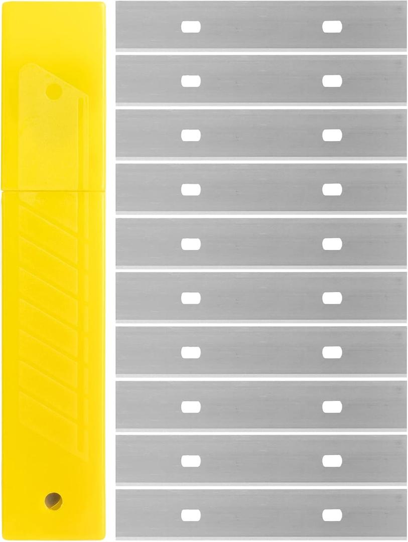Bates- Replacement Scraper Blades, 4 Inch, 30 Pcs, Scraper Blades, Floor Scrapper Blade, Replacement Razor Blades, Carbon Steel Razor Blades, Paint Scraper Blades, 4 Inch Scraper Blades