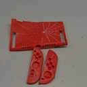 JINGDU Protective Case Compatible with Nintendo Switch OLED 2021, TPU Case Accessory for Switch Console and Grip Joy-Con, Switch Protector with 4 Thumb Grips, Red Spider Web