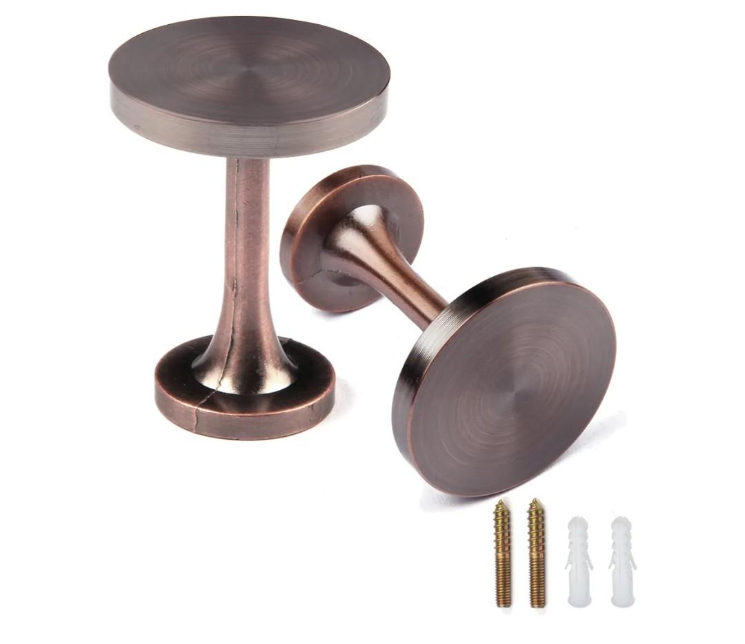 BEL AVENIR 2 Pack Curtain Holdbacks Metal Round Medallion Drapery Tiebacks Wall Hooks Modern Simple Style Home Decor with 2pcs Screws (Copper)
Amazon's Choice