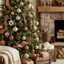 Valery Madelyn 60ct Christmas Tree Decorations Ball Ornament Set, Bronze Copper Brown Gold Shatterproof Hanging Ornaments Bulk for Fall Thanksgiving Autumn Harvest Xmas Holiday Party Decor