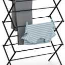 Drying Rack for Laundry, Foldable Clothes Drying Rack, Small Collapsible Dry Rack for Clothes, Use for Indoor & Outdoor Drying Clothes, Black 40"x29"x14.5"