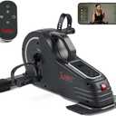 Sunny Health & Fitness Smart Dual Function Under Desk Pedal Exercise, Portable Dual Function Arm/Leg Cycle for Seniors, Compact Indoor Cardio Mini Bike at Home, Free SunnyFit APP Connection