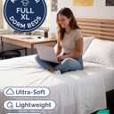 Full XL Bed Sheet - 4 Piece Full XL Bed Sheets Set - Ultra-Soft, Comfy, Breathable & Cooling - Hotel Luxury Bedding for Women & Men with Deep Pockets - Wrinkle Free & Fade Resistant - Oeko-Tex - White