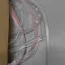 Newtay 2 Pcs 3/8'' x 73'' Long Clear Vinyl L-Type Seal Strip with Pre-Applied Self Adhesive Threshold Water Dam Barrier Bathroom Glass Shower Door Seal Strip for Gap Frameless Shower Door