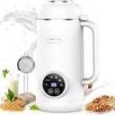 MAGETANG 7 in 1 Nut Milk Maker Machine 28oz Automatic Milk Maker for Homemade Coconut, Oat, Soy, Plant-Based Milk, Juice with 18H Delay Start/6H Keep Warm/Self Cleaning (Cream)
