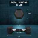 Dumbbell Hex - Rubber Grip - 5lbs - Pair
