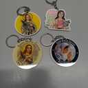 KHAMANHLR (4 PCS) St. Maria Goretti Keychain - Patron Saint of Purity and Forgiveness. Crafted From Durable, Transparent Acrylic for Timeless Beauty and Lasting Strength 2 Inches