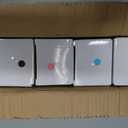 5 Pack 10 Oz Plastic Snow Globe Tumbler for Kids with Pre-Drilled Hole and Plug, Leak Proof Double Wall Snow Globe Sports Water Bottles with Portable Handle for Glitter DIY Gift, Mixed Color