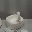 LULULOOK Ultra Fluffy Kindle Pillow Stand for Reading, Lap Tablet Pillow Stand with Snack Bowl & Flodable Arm Compatible with iPad, Phone and 4.7-14.6” Tablet for Book Reading in Bed