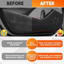 Car Door Kick Guards for Toyota Corolla 2020-2025, Leather Door Protectors from Scratches, Dirt & Footprints, Anti-Slip & Kick Pad for Toyota Corolla Accessories (4-Piece)