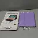 Harvopu Compatible for iPad 11th 10th Generation Case with Keyboard, Folio Cover with Pencil Holder, Multi-Touch Trackpad, 7 Color Backlit, Detachable Keyboard for iPad (A16) 11th/10th Gen (Purple)