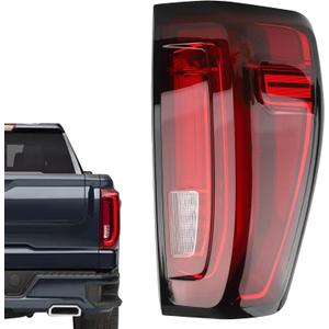LED Type Tail Light Assembly Compatible with 2019-2024 GMC Sierra 1500 2500 HD 3500 HD, Right Passenger Side Taillights Rear Lamp Brake Light Replace GM2801310 86820474 84565922
