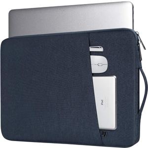 14 inch Laptop Sleeve Case for Lenovo ThinkPad E14 T14/ IdeaPad, HP OmniBook 5/ Chromebook/Stream 14, Shockproof Computer Bag with Accessory Pocket, Navy Blue