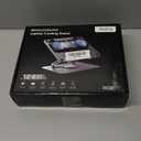 Metfut Laptop Cooling Pad with Detachable Fan & Cooler, Adjustable Height & Angle, 360 Rotation Base, Ultra-Quiet, Carbon Steel Framework for MacBook, ASUS, Dell 10-16” Laptop for Tablet, DJ Mixer