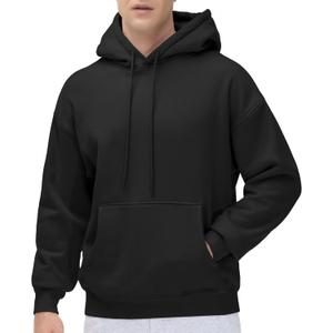 THE GYM PEOPLE Men's Fleece Pullover Hoodie Loose Fit Ultra Soft Hooded Sweatshirt With Pockets (XX-Large, Black)