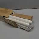 White Farmhouse Curtain Rods for Windows:Heavy Duty Adjustable Curtain Rod for Bedroom Living Room,Boho Decorative Rustic Drapery Pole with Vintage Coastal Finials,Antique White 2 Pack 36-88"