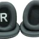 INF 1 Pair of Protein PU Leather Ear Cushions, Ear Pads for Headphones, for Mpow H12 with LR Sign, Easy to Distinguish Left and Right Position, Precise Fit, Black