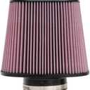 K&N High-Flow Original Lifetime Universal Clamp-On Air Filter: High Performance, Premium, Washable: Flange Diameter: 4 In, Filter Height: 7.5 In, Flange Length: 1.5 In, Shape: Oval Tapered, RE-1040